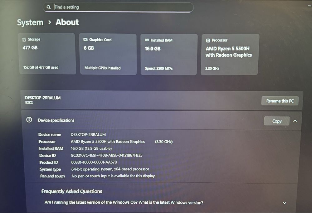 Lenovo ideapad gaming 3