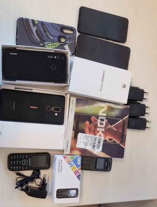 Lot telefoane Nokia 7 plus Huawei p20 lite, Alcatel nou