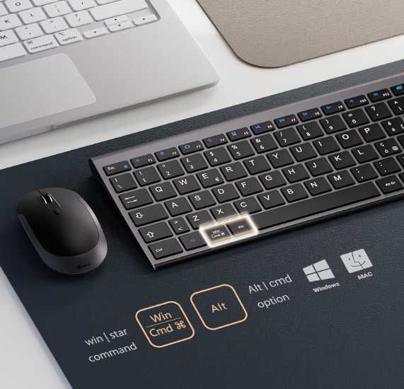 Безжична клавиатура и мишка iClever IC-GK03, 2.4GHz