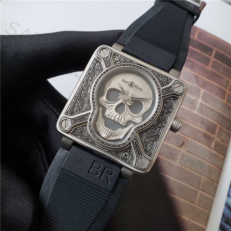 Ceas barbatesc Bell & Ross Skull Burn Limited Edition