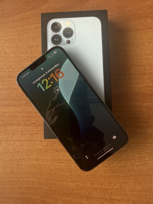 Като нов, Iphone 13 Pro Max, 256GB, Sierra Blue/Айфон 13 Про Макс
