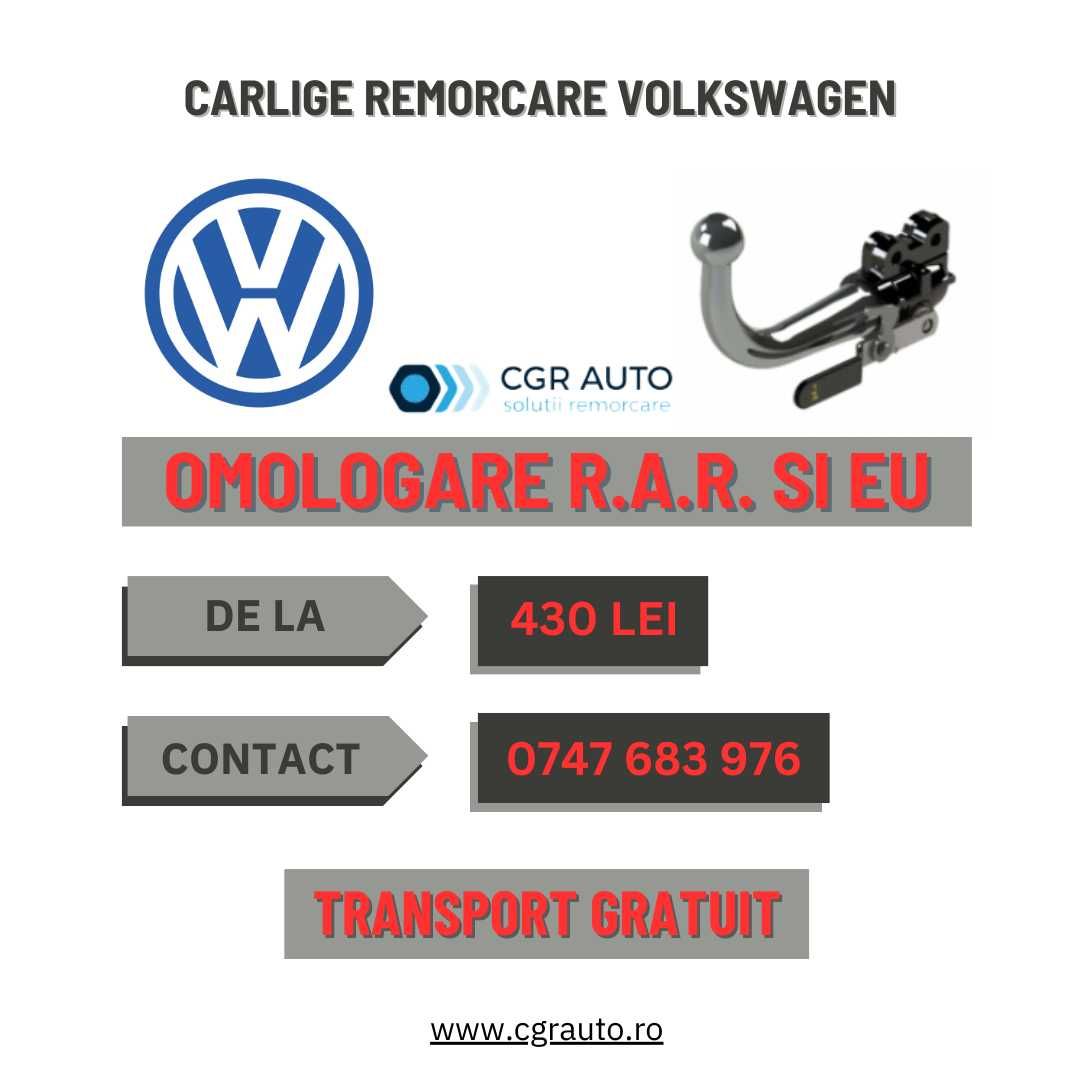 Carlige remorcare Volkswagen omologate, premium