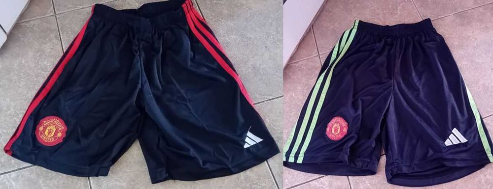 2 бр. Чисто нови оригинални къси панталона на Манчестър Юнайтед