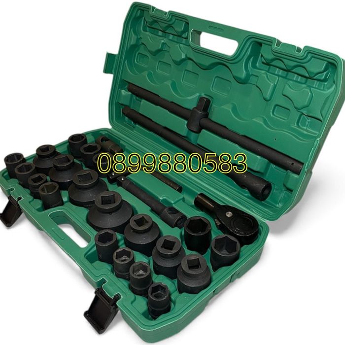 Гедоре STAHLMAYER – 26 части, 3/4" & 1", ударни вложки CR-MO 21–65 мм