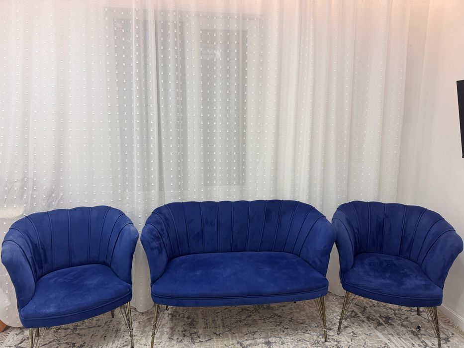 Диван с креслом зета