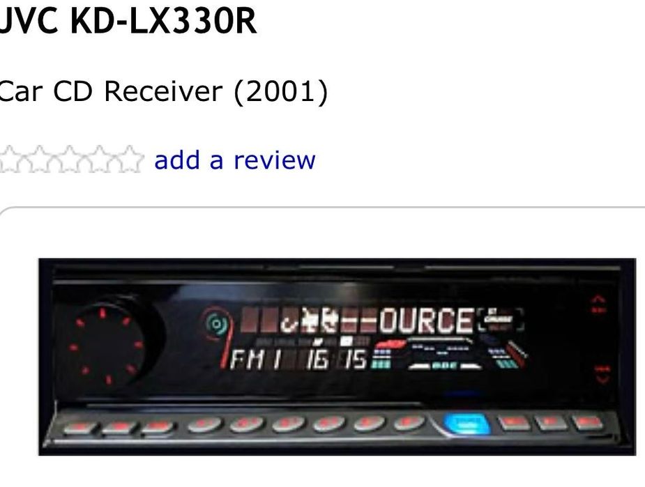 CD player auto JVC Chameleon KD LX 50/30/555/3R/333/111 F RARE