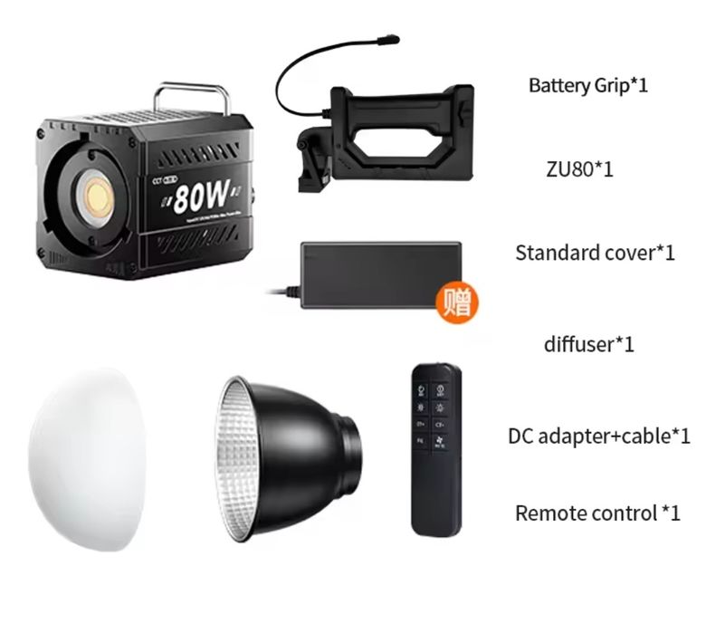 Lampa Foto Video 80W  CRI >96