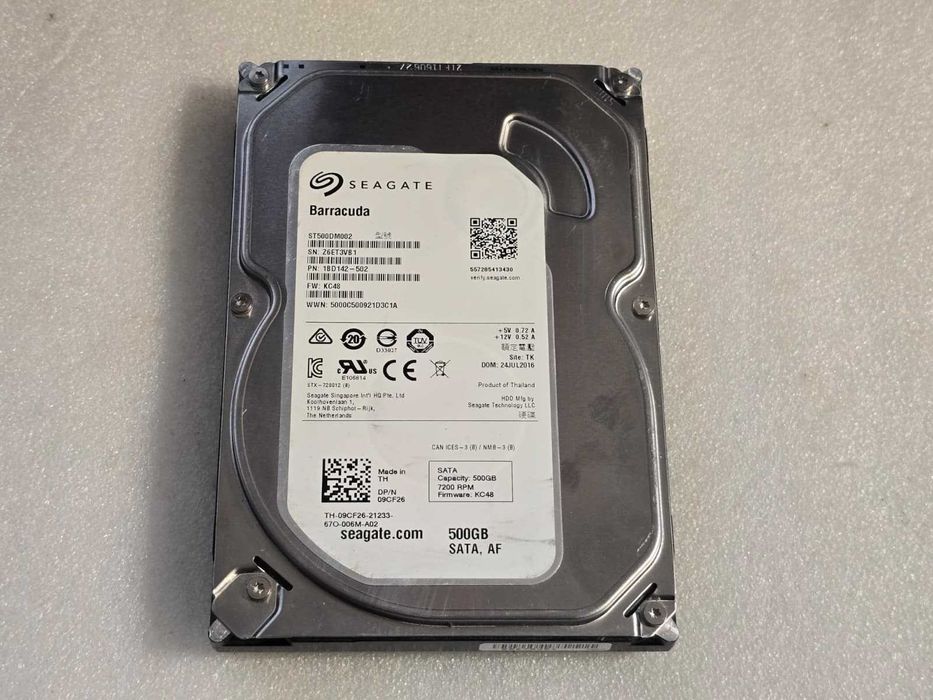 Hard disk desktop Seagate BarraCuda 3.5 500GB 7200RPM 16MB SATA3
