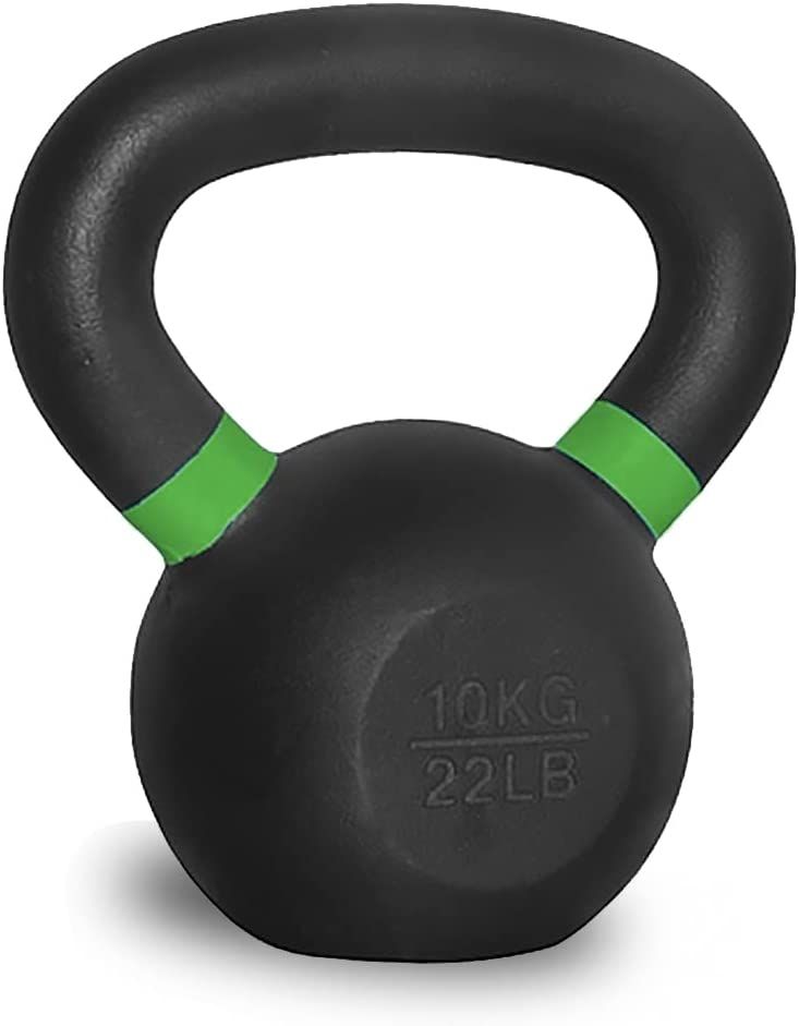 Gantera Kettlebell Zoco Body Fit HL011, Greutate 10 kg, Negru