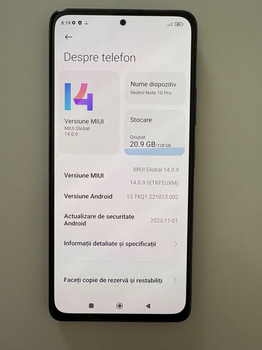 Xiaomi Redmi Note 10 Pro stare foarte buna