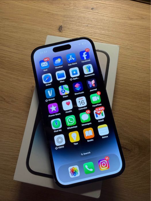 Vand iphone 14 pro 128 gb space black