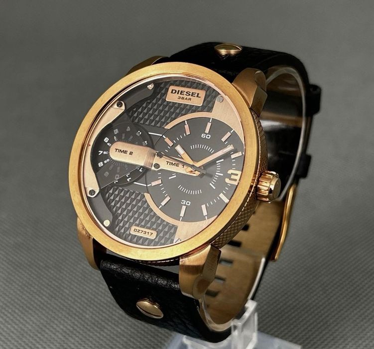 Diesel Mini Daddy DZ-7317 Rose Gold S.Steel Round