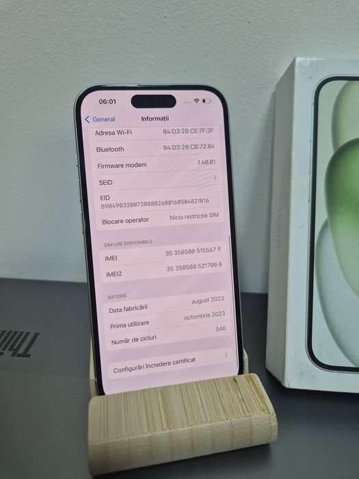 IPhone 15 128GB Impecabil