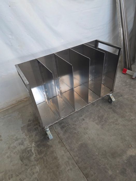 Немска количка за чували от неръждаема стомана