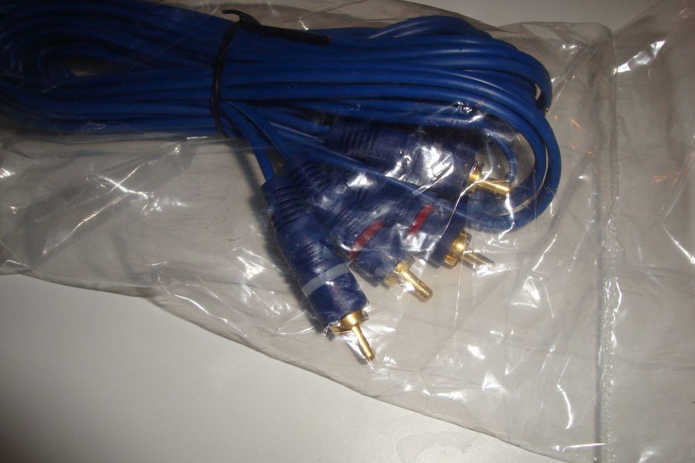 cablu audio stereo rca - rca lungime 5m player auto
