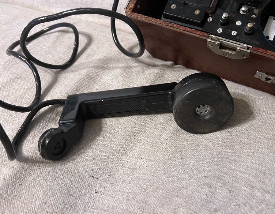 Telefon militar de campanie TC 72 model romanesc complet colectie