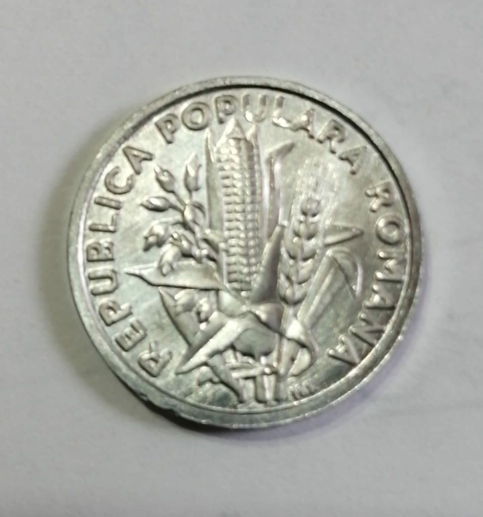 Moneda 2 lei 1952 rebatere moderna
