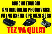 Antiradar proshivkasi va GPS baza yangilash 2025