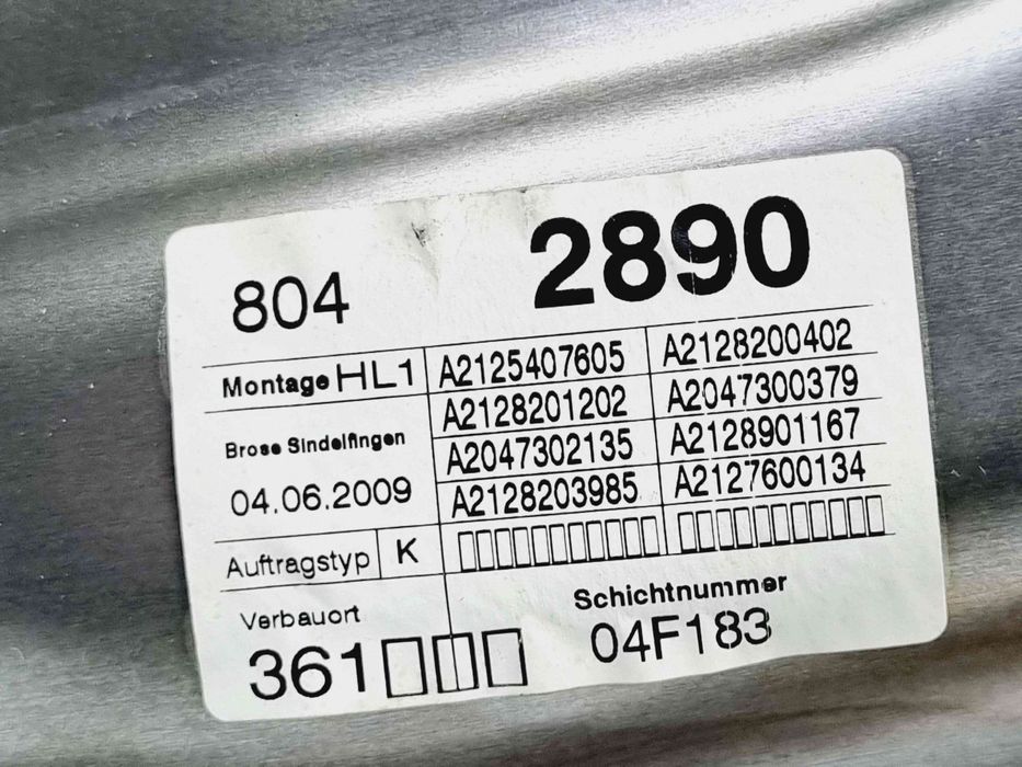 Macara electrica geam stanga spate Mercedes Clasa E (W212) AMG [Fabr 2