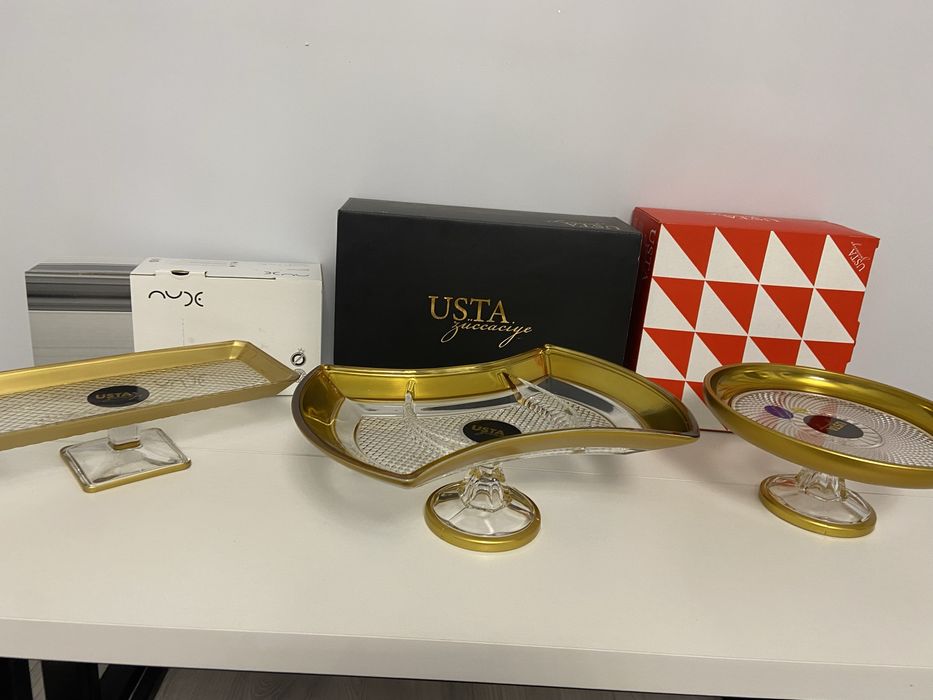 Посуда. Фруктовница- 4шт, холодница- 4шт, менажница- 4 шт