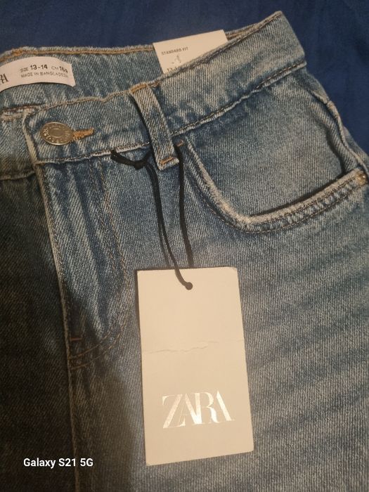 Нови дънки с етикет ЗАРА Zara 164см.