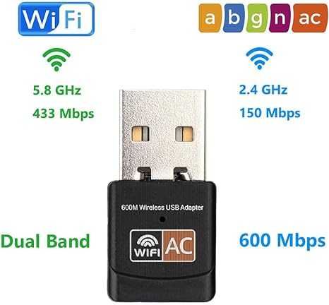 Adaptor WiFi USB 600Mbps Realtek