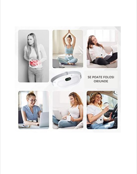 Centura abdominala cu functie de incalzire, anti-dureri menstruale