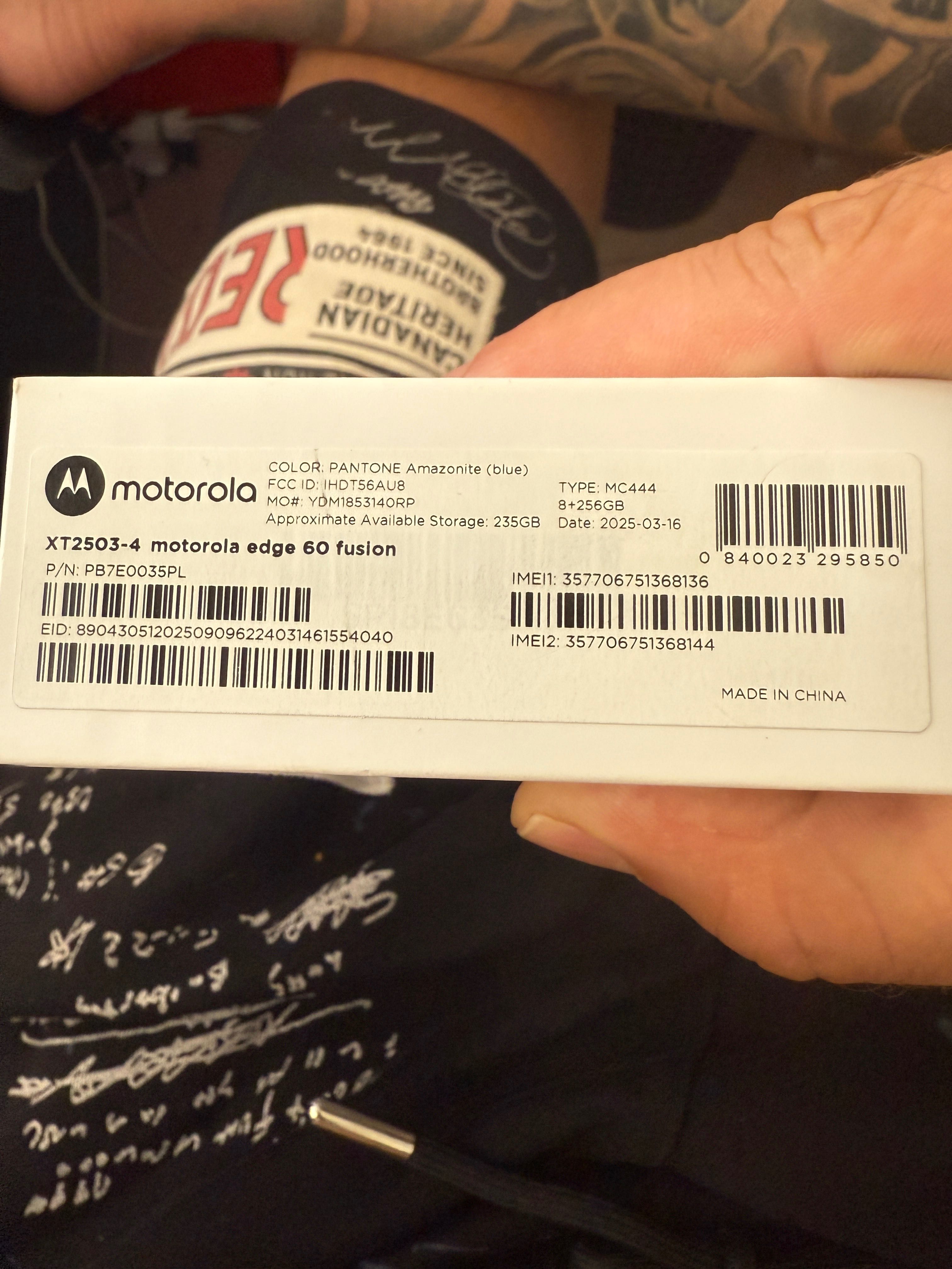 Motorola edge 60 fusion