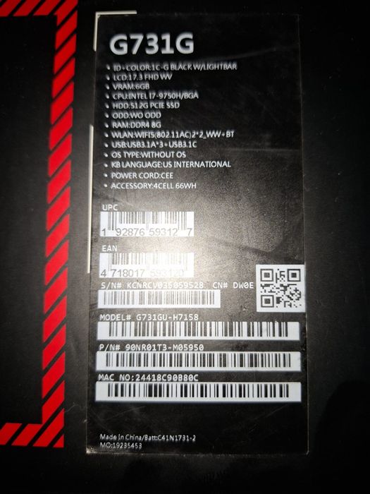 Laptop Gaming Asus Rog Strix