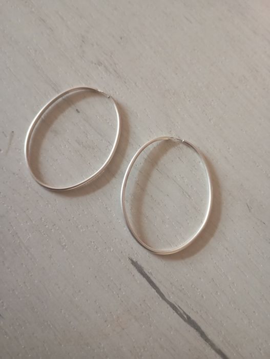 Сребърни обеци халки