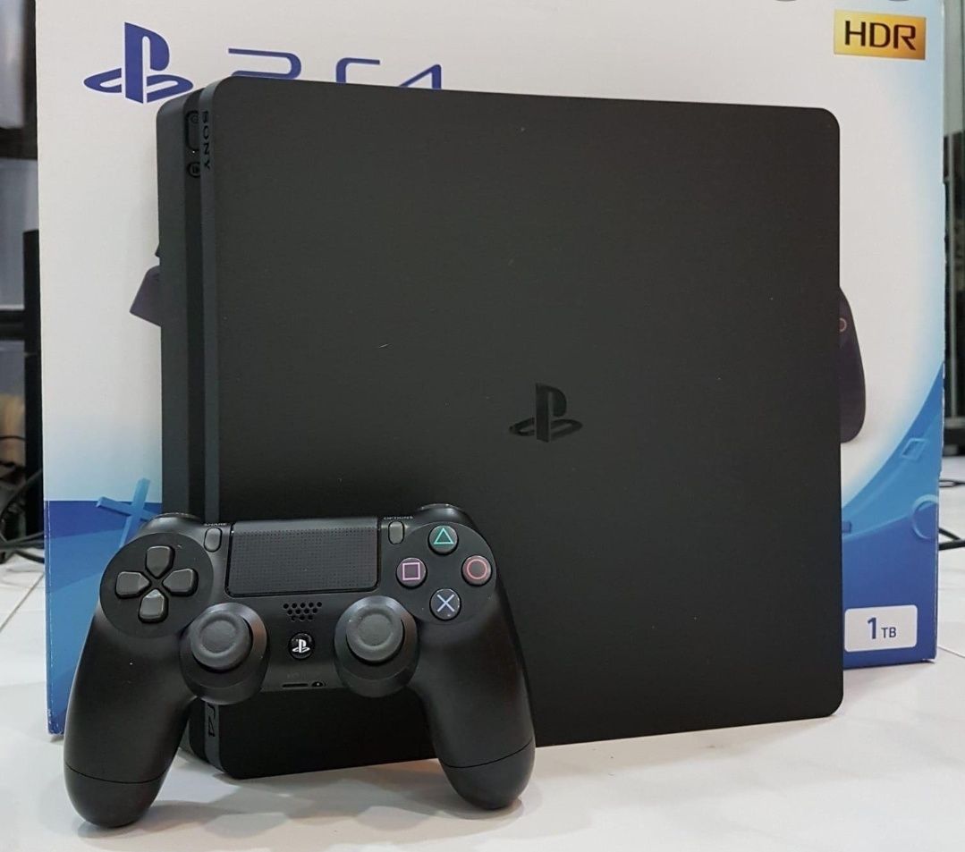 Ps4 PlayStation slim + 20игри