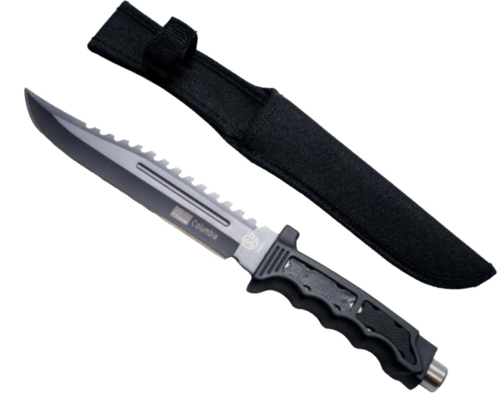 ловен нож тактически за оцеляване RAMBO S009B комбинирано острие