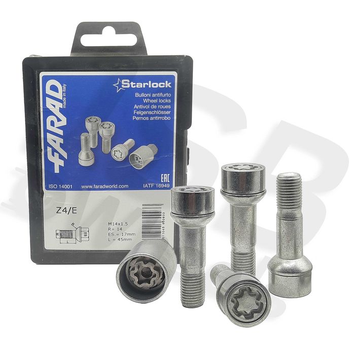 Set prezoane antifurt Starlock M14x1.5 Mercedes