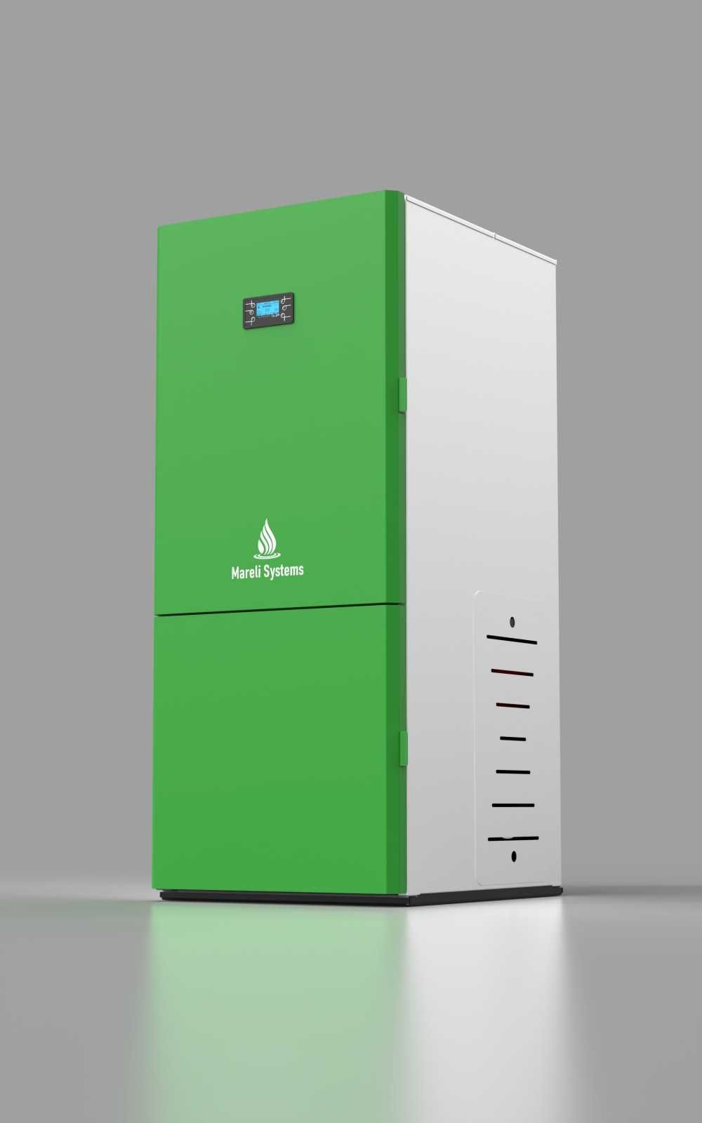 PROMO - Centrala peleti compacta Mareli SBN 35kW- termostat Internet