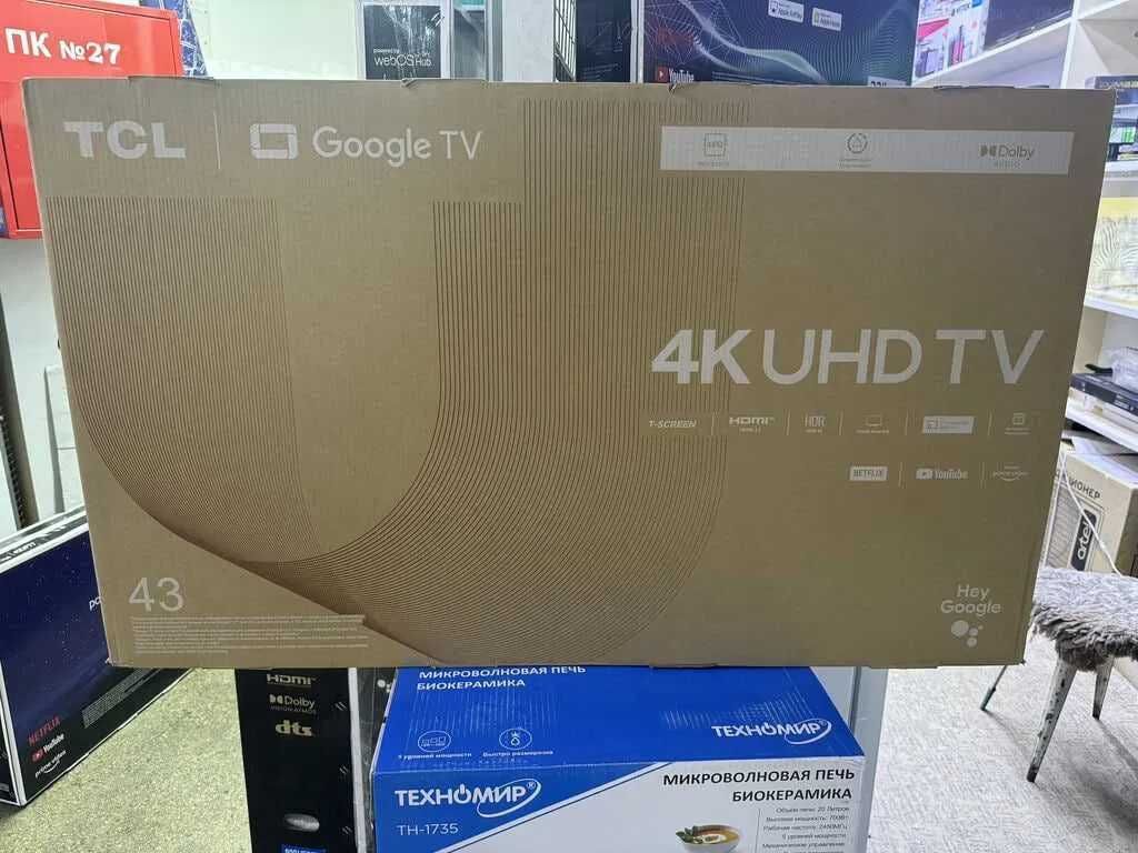 Телевизор TCL 43 V6B^ 4K HDR Google TV  Бесплатная Доставка