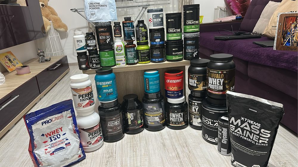Proteina si creatina pentru sportivi