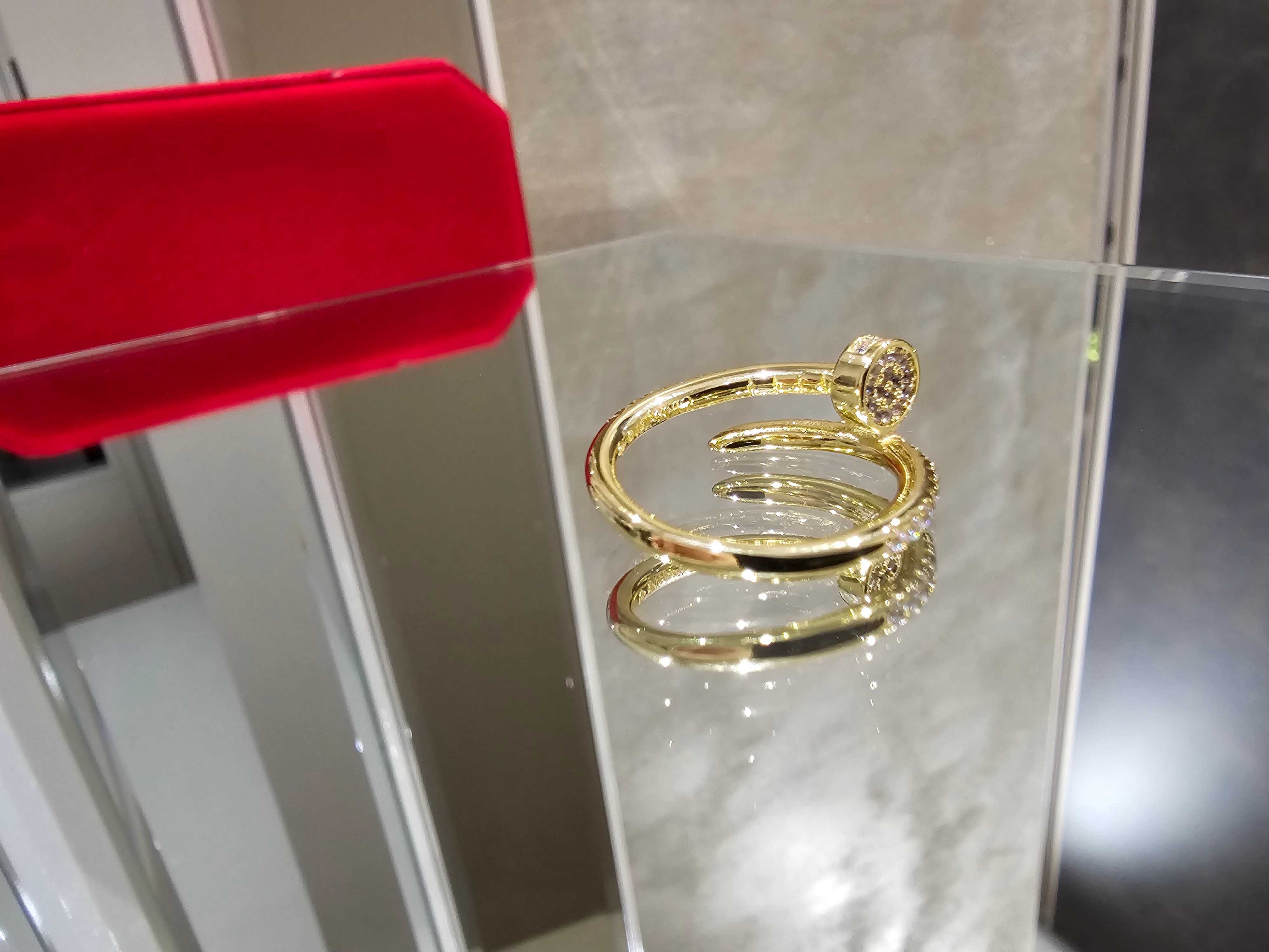 CARTIER Nail Juste un Clou Gold Small Paved Diamonds Пръстен Пирон