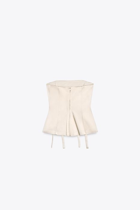 сатенен корсет - Zara