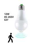 Bec LED alb cald senzori miscare