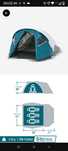 Cort MH 100 XL Fresh & Black 3 persoane