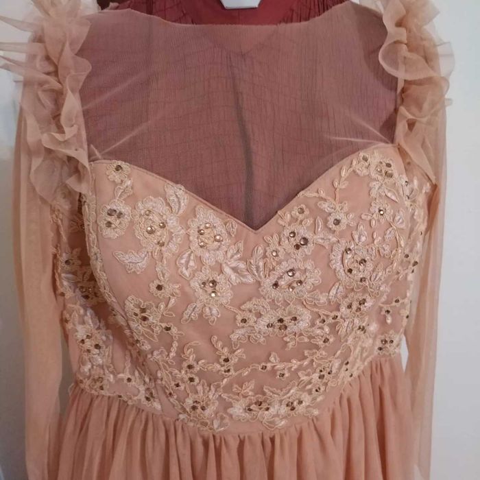 Rochie de seara roz pal