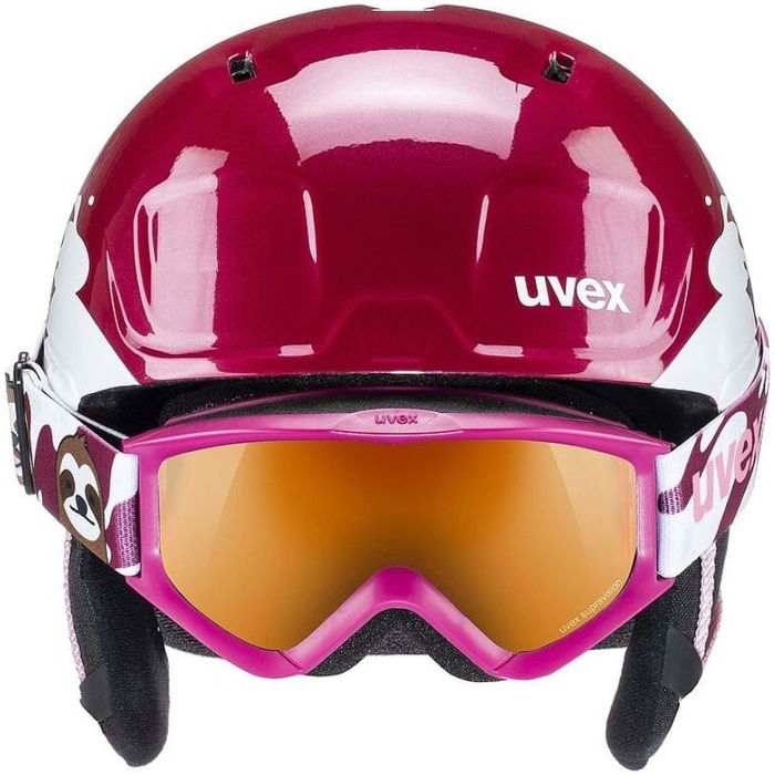 Set Casca ski + ochelari copii uvex Heya mărimea 46-50