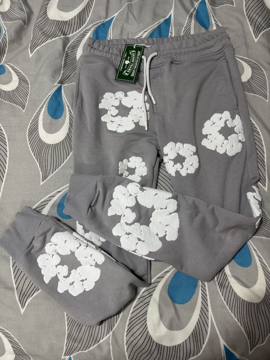 Pantaloni denim tears gri