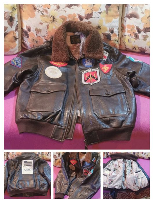 Geaca piele AVIREX G-1 TOP GUN U.S Navy Aviator Pilot Vintage 80"