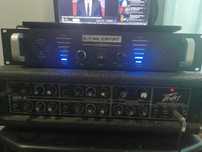 Mc Crypt Pa-8000 MKII 2x500w+Mixer active Peavey 2x150w 4 canale