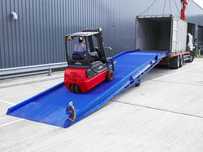 Rampa 10,12,14T container tir  rampa mobila hidraulica cu roti 6450EUR