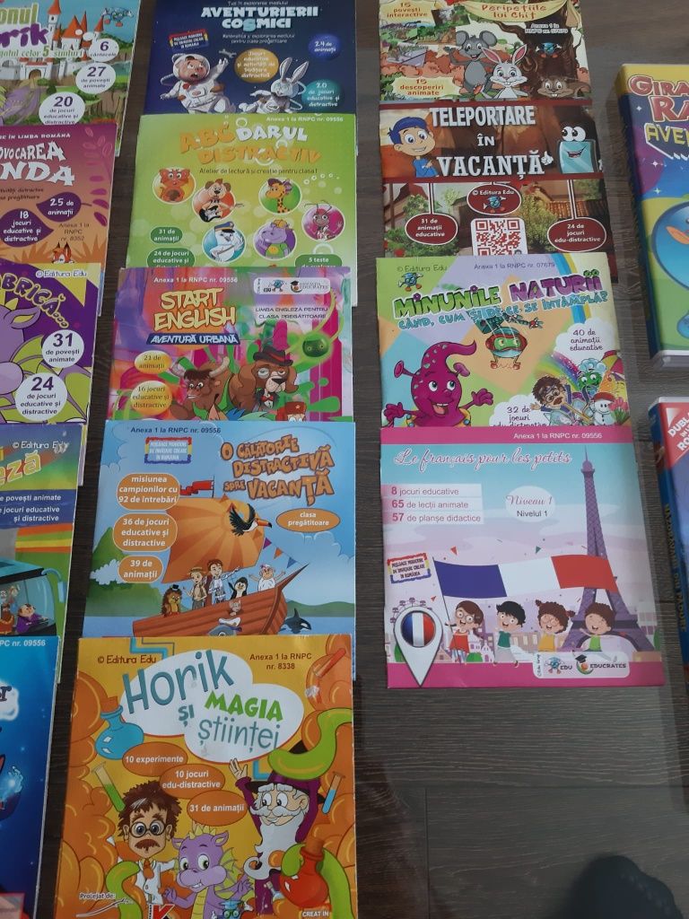 Vand pachet 4 reviste educative  plus 15 CD editura Edu pentru preșcol