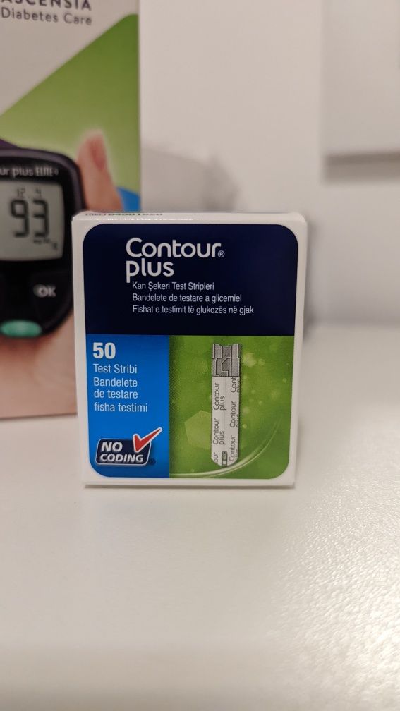 Kit aparat Contour Elite plus, 50 tests, 25 lancetes