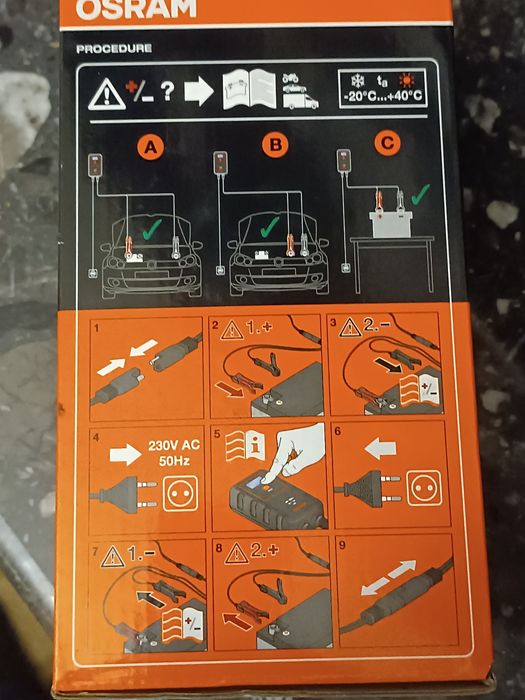 Incarcator baterii auto smart Osram