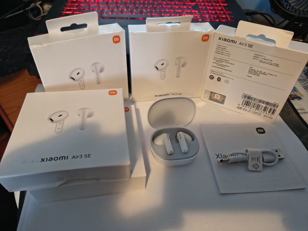 Căști Bluetooth wireless Xiaomi Air3 SE albe